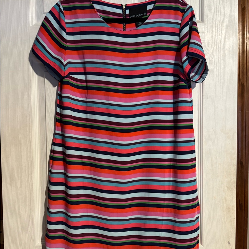 Cynthia Rowley Multicolor Striped Midi Dress